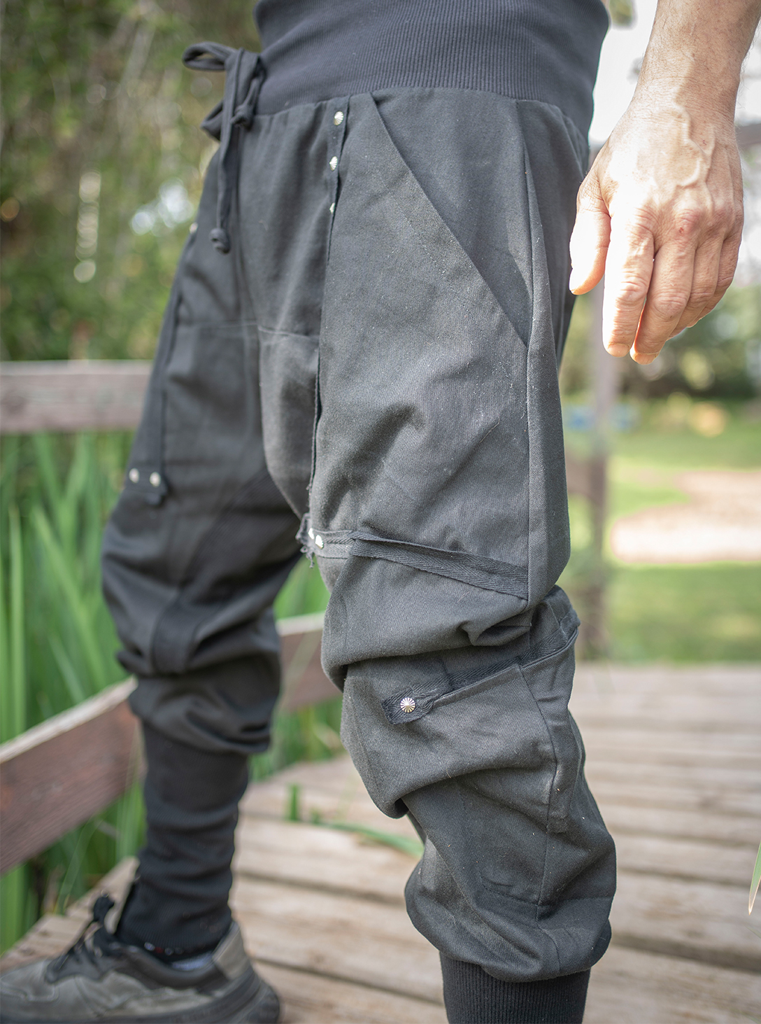 Drop Crotch Pants BLACK - Plazmalab | Plazmalab Urban Tribe